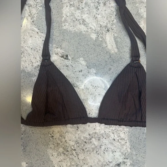Monday Swimwear Morocco Top in Expresso Rib Size V - Picture 4 of 8